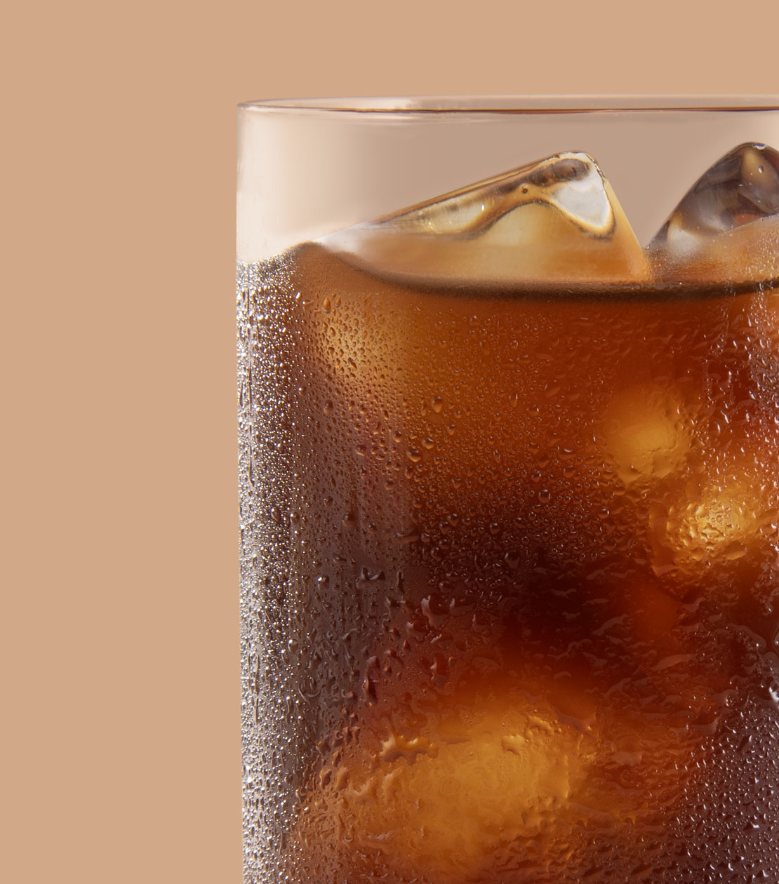 Retouched iced coffee photo